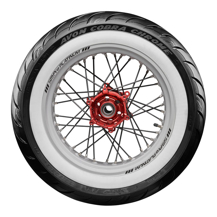 Avon Cobra Chrome 170/80B15 White Wall Rear Tyre (83H Rating) AV92