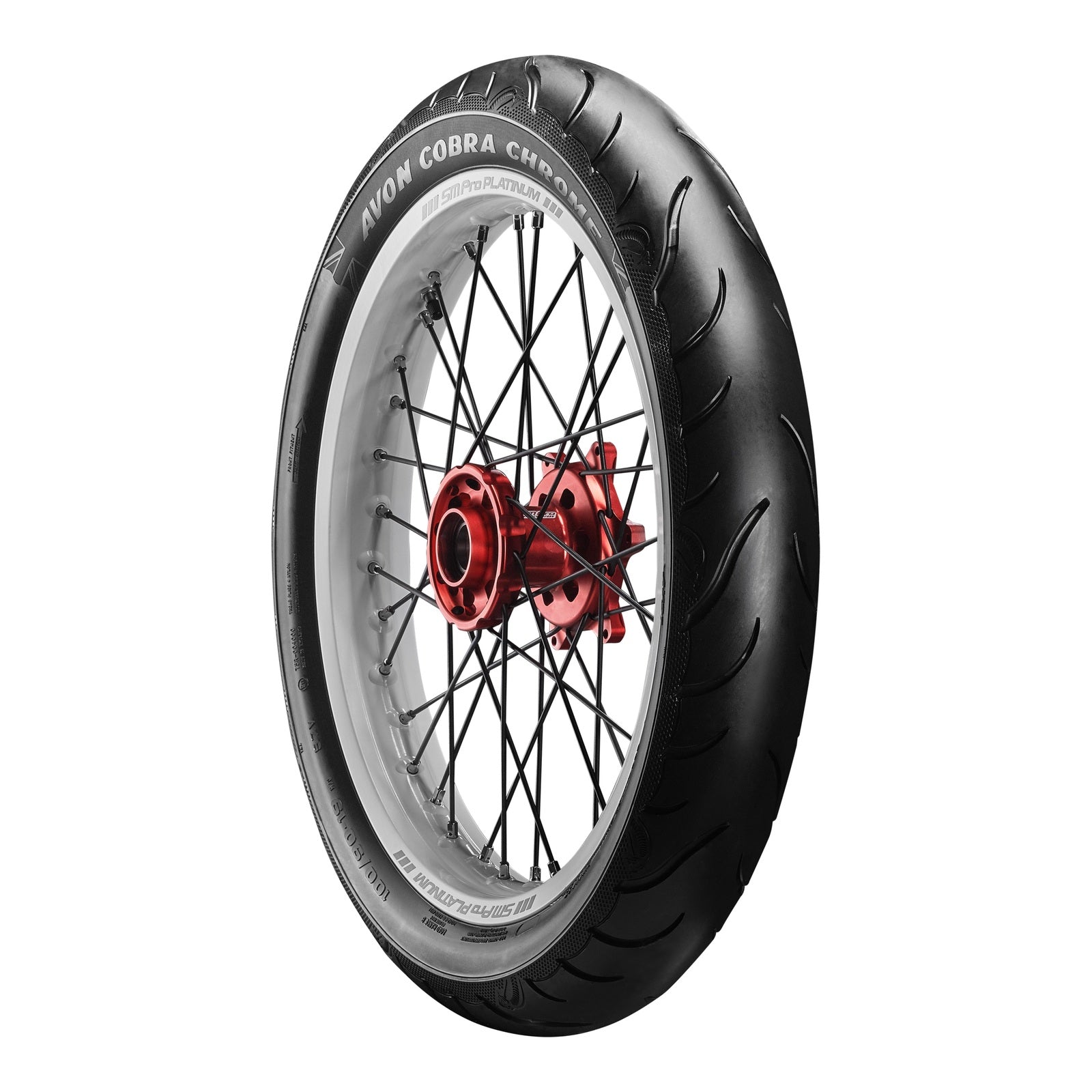 PM21インチ フロントホイール + Avon Cobra Chrome タイヤ Avon Cobra Chrome 130/60B21 Front Tyre (63V Rating) AV91 – WhitesMoto