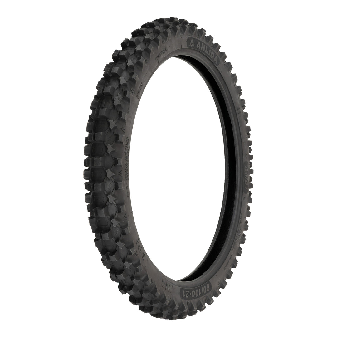 Anlida AM01 Tyre Set 80/100-21 Front & 110/100-18 Rear (NHS)