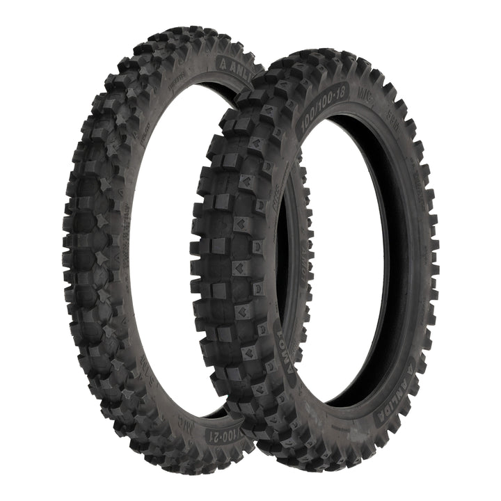 Anlida AM01 Tyre Set 80/100-21 Front & 120/80-19 Rear (NHS)