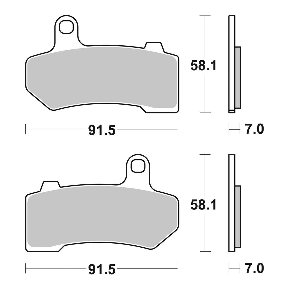 Brembo Prime Brake Pad Sinter Front 07HD17SA