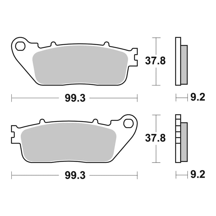 Brembo Prime Brake Pad Sinter Rear 07HO13SP
