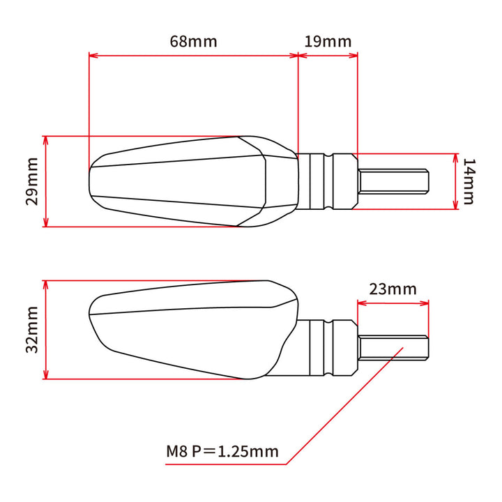 DRC 602 LED Flasher 12V (2 Pack) - Orange