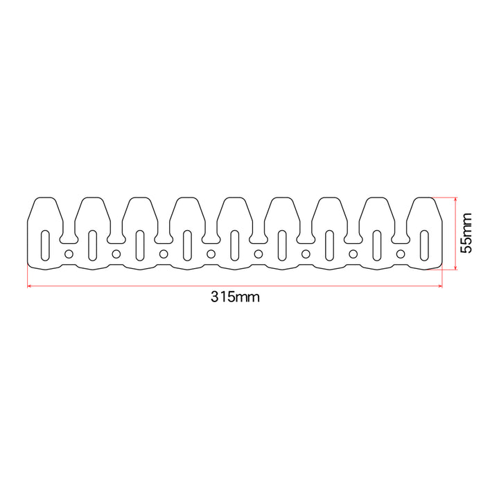 DRC 4-Stroke Universal Exhaust Pipe Guard - Titanium