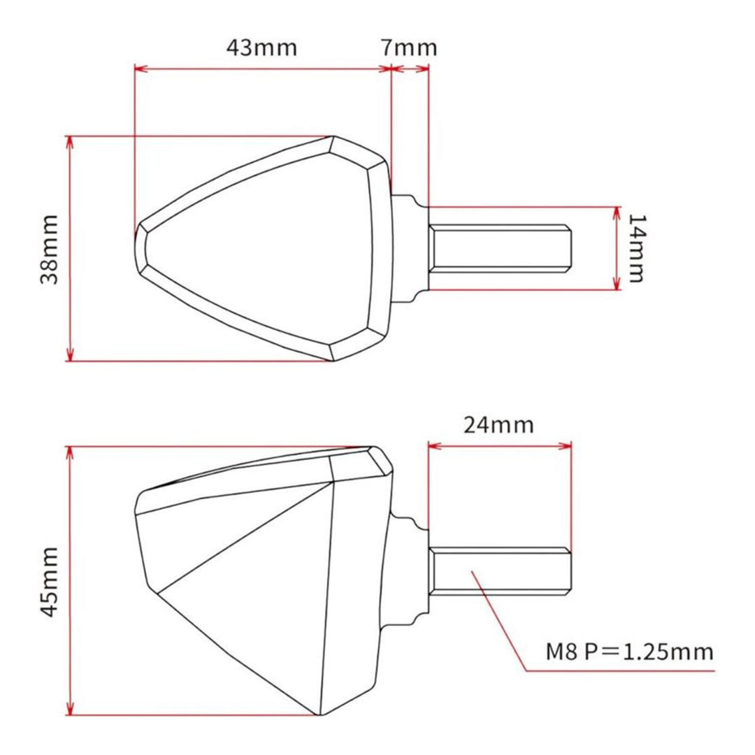 DRC 601 LED Flasher 12V - Orange (2 Pack)