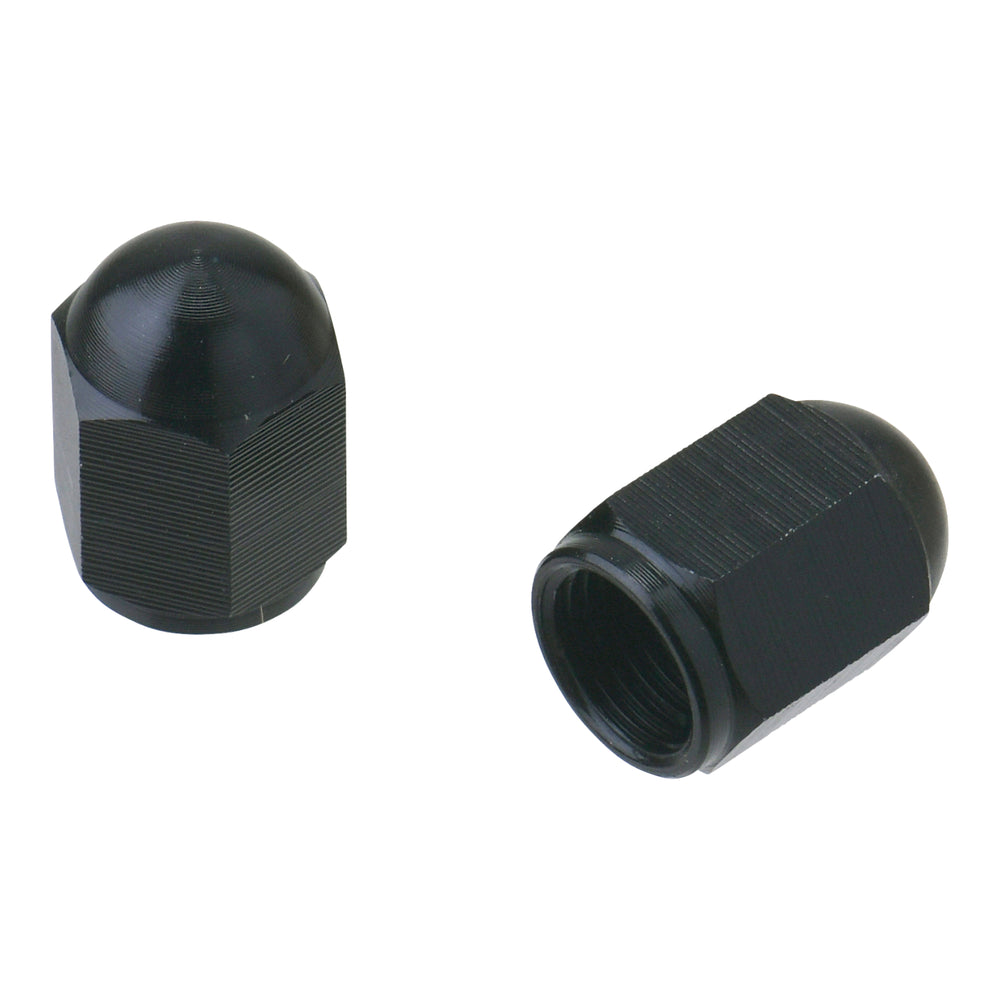 DRC Aluminium Valve Caps (2 Pack) - Black