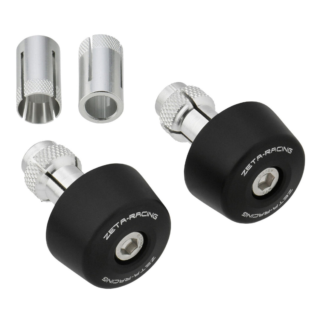 Zeta Bar End Sliders (2 Pack) - Black
