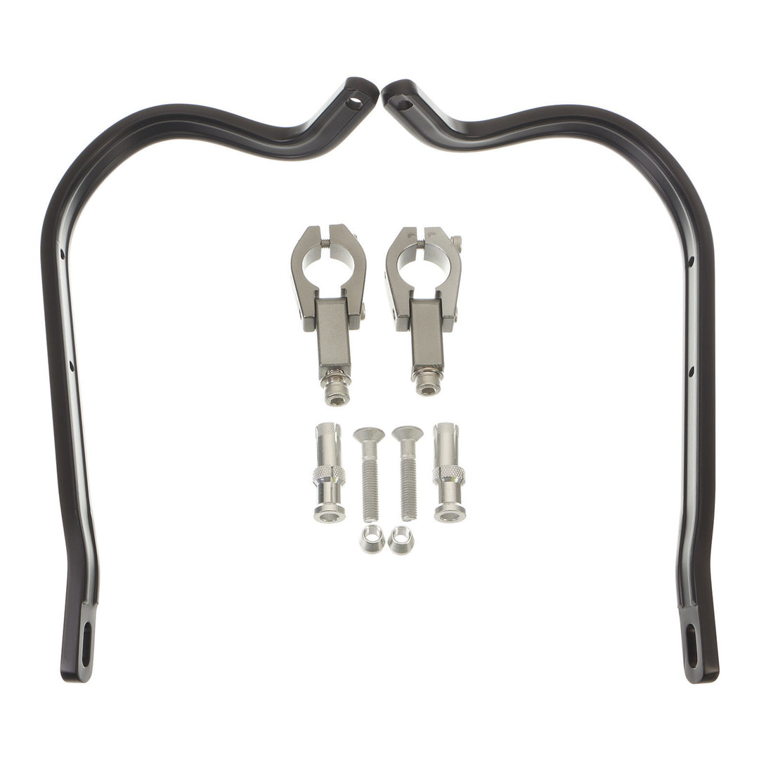 Zeta Armour Handguards Bent for 28.6mm Handlebars - Black