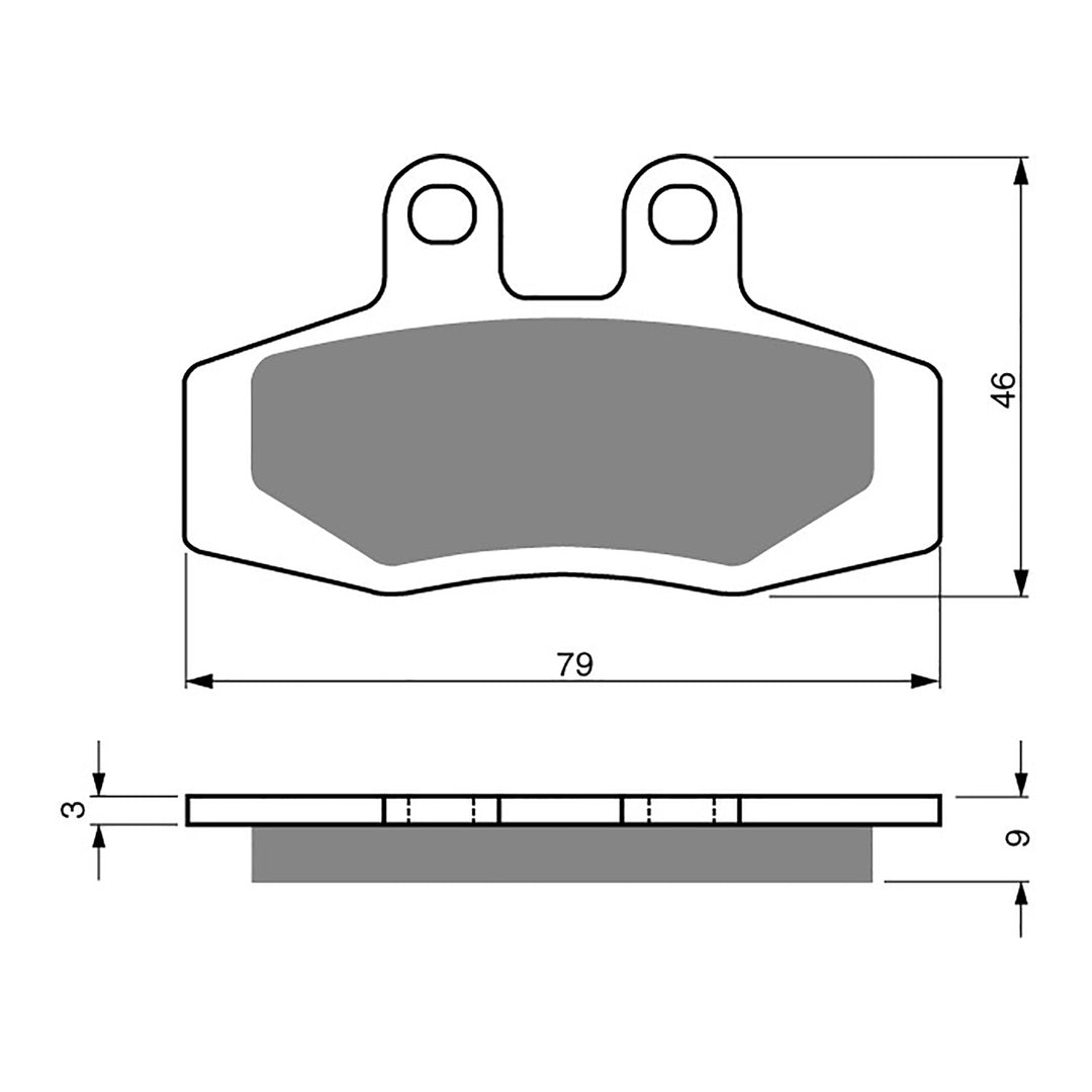 GOLDfren Brake Pads Off-Road Racing GF026 - K5 (PR111)
