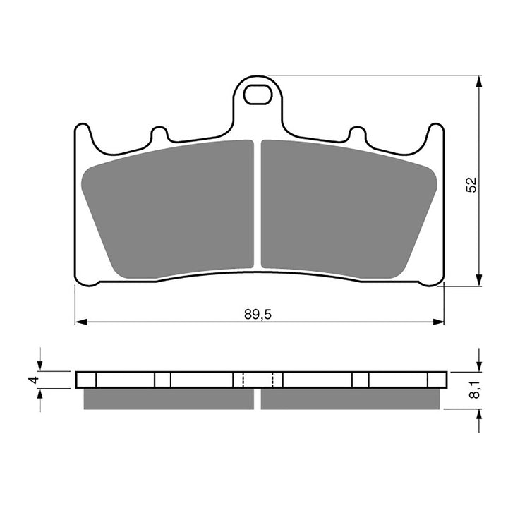 GOLDfren Brake Pads Sintered Sports GF039 - S3 (PH122)