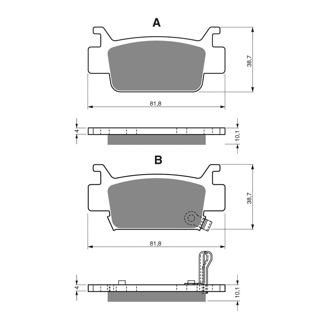 GOLDfren Brake Pads Off-Road Racing GF240 - K5 ( PR354 )