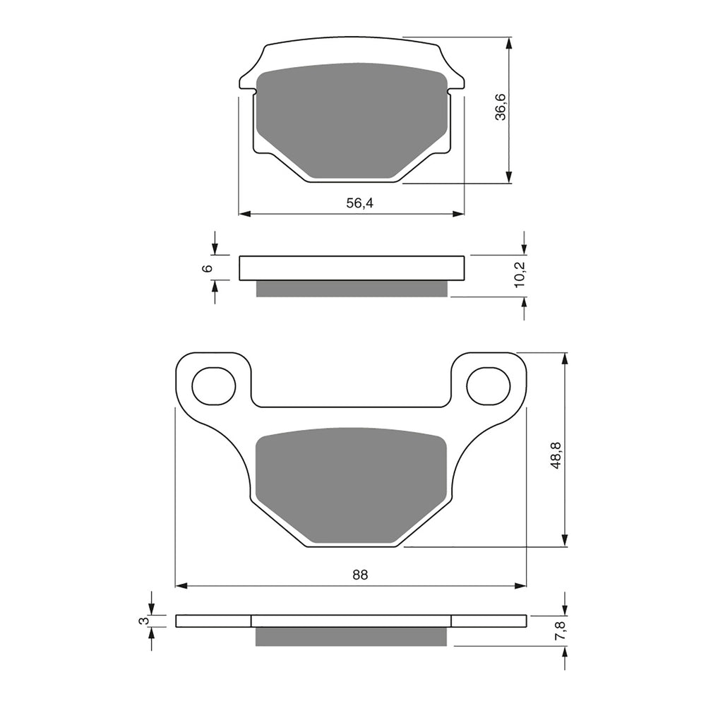 GOLDfren Brake Pads Sintered Sports GF289 - S3 ( P130 )