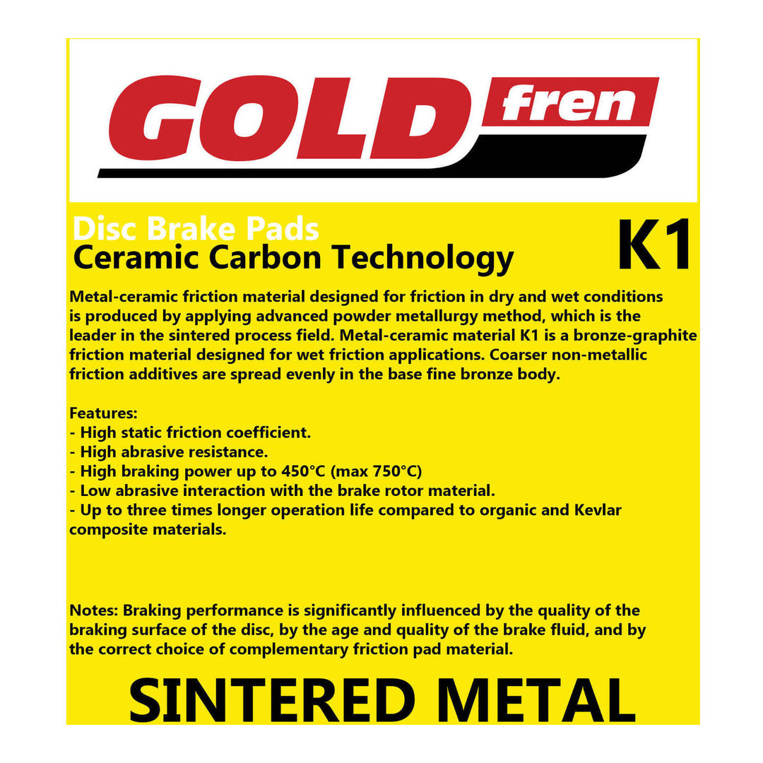 GOLDfren Brake Pads GF310 - K1