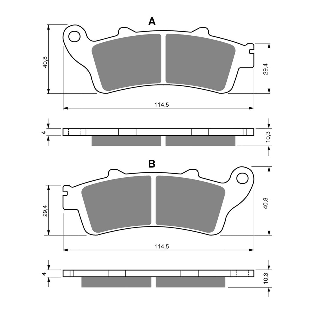 GOLDfren Brake Pads Sintered Sports GF327 - S3 ( PH371 )