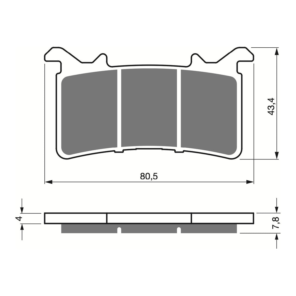 GOLDfren Brake Pads Sintered Sports GF415 - S3