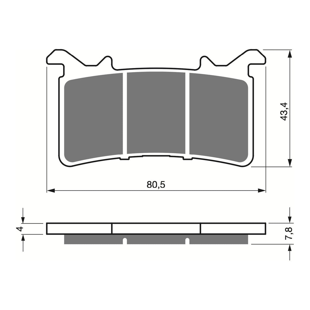 GOLDfren Brake Pads Sintered Sports GF415 - S3