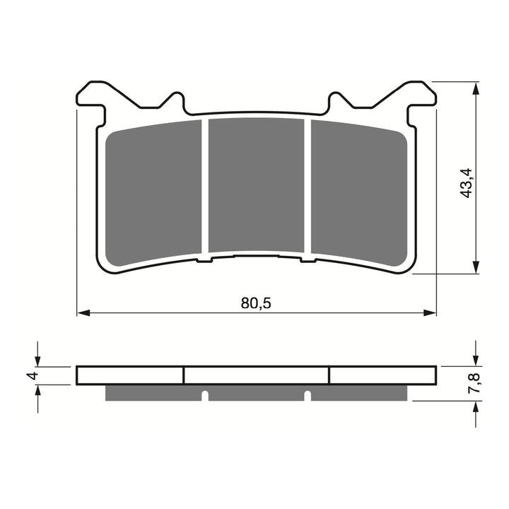 GOLDfren Brake Pads Sintered Sports GF415 - S3