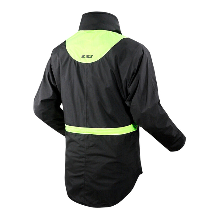 LS2 X-Rain Jacket - Black / Hi-Vis Yellow