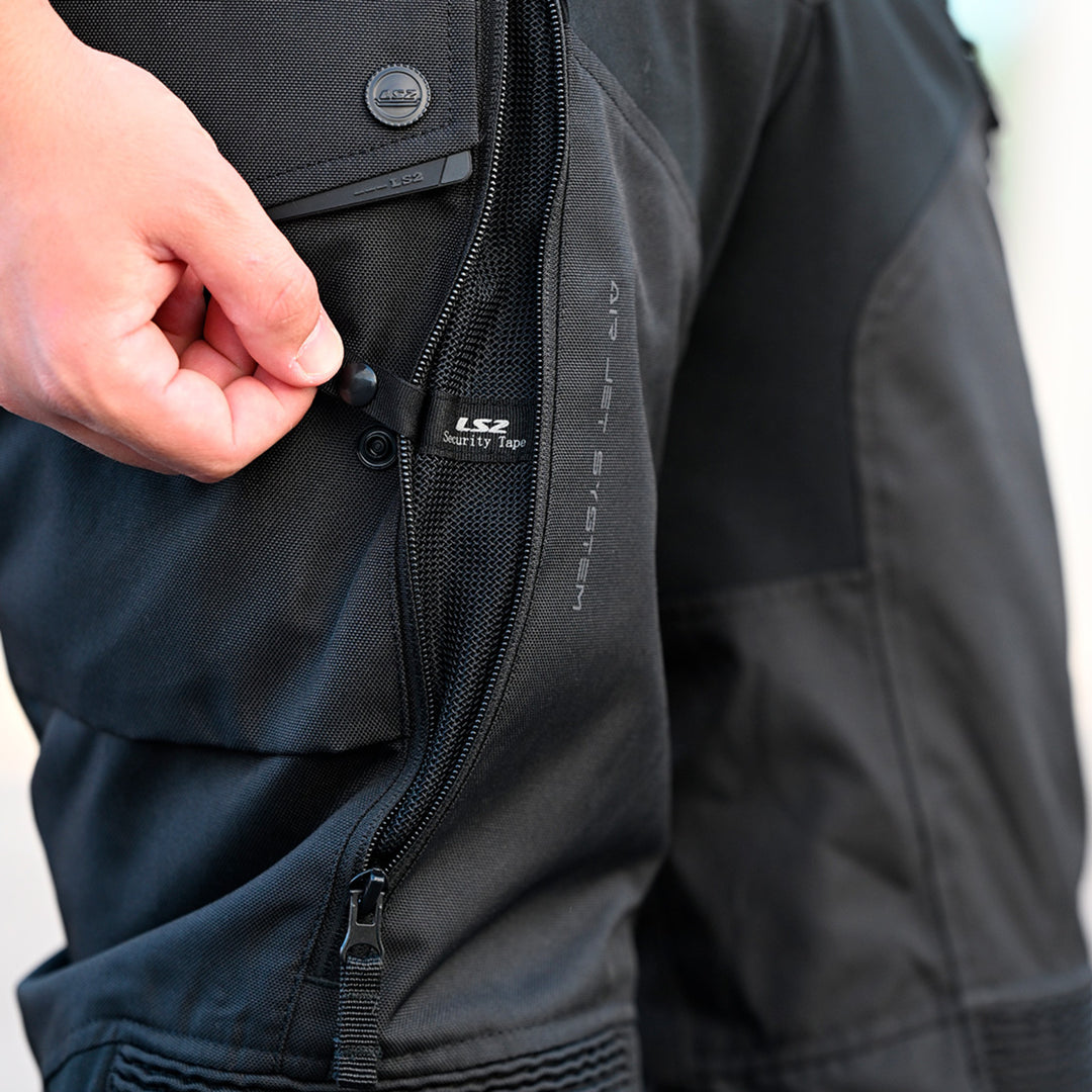 LS2 Travel Men's Pant - Black / Dark Grey