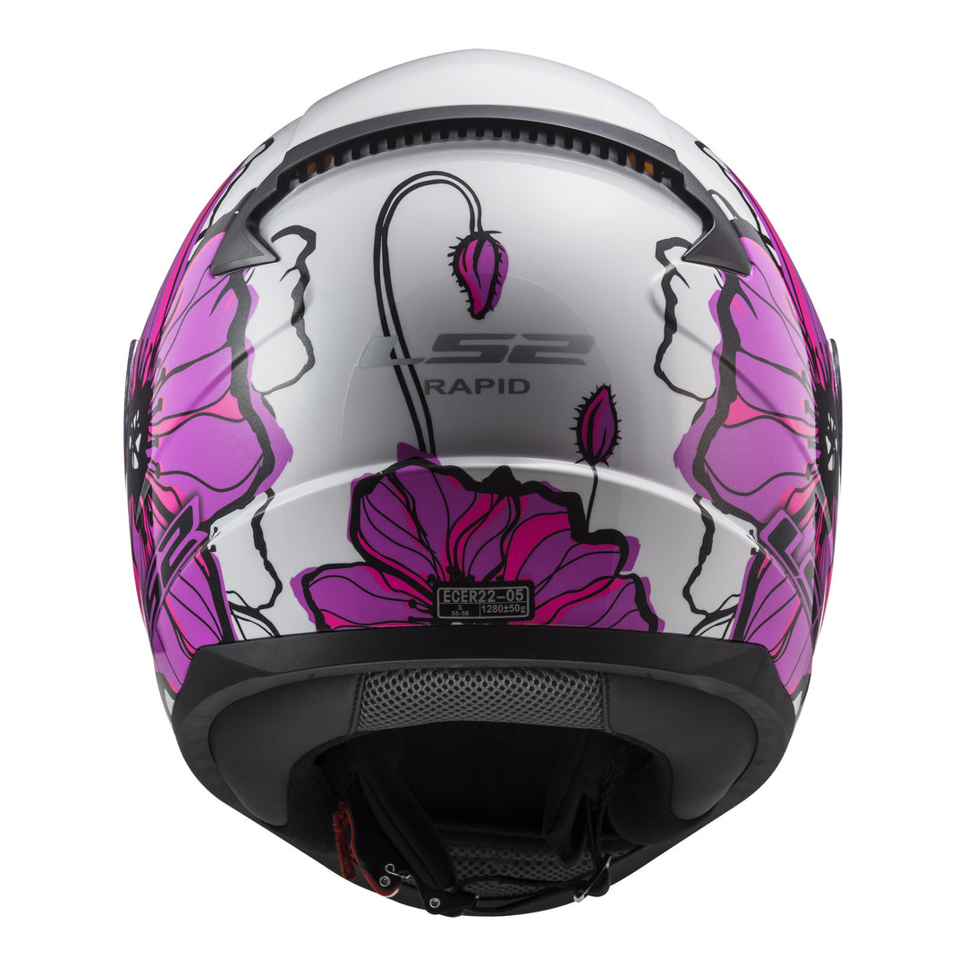 LS2 FF353 Rapid II Helmet - Poppies Pink 06