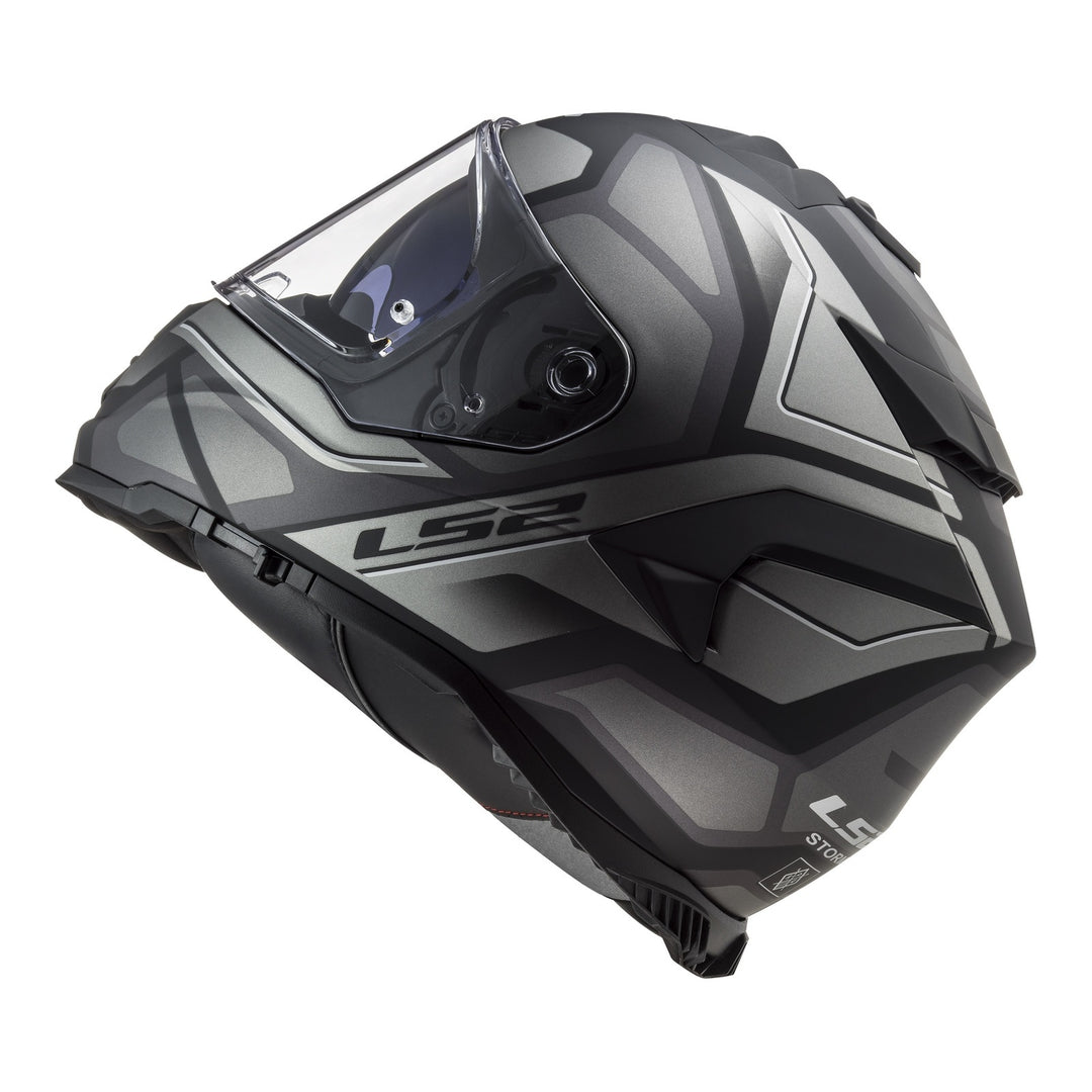 LS2 FF800 Storm II Faster Helmets - Matte Titanium 06