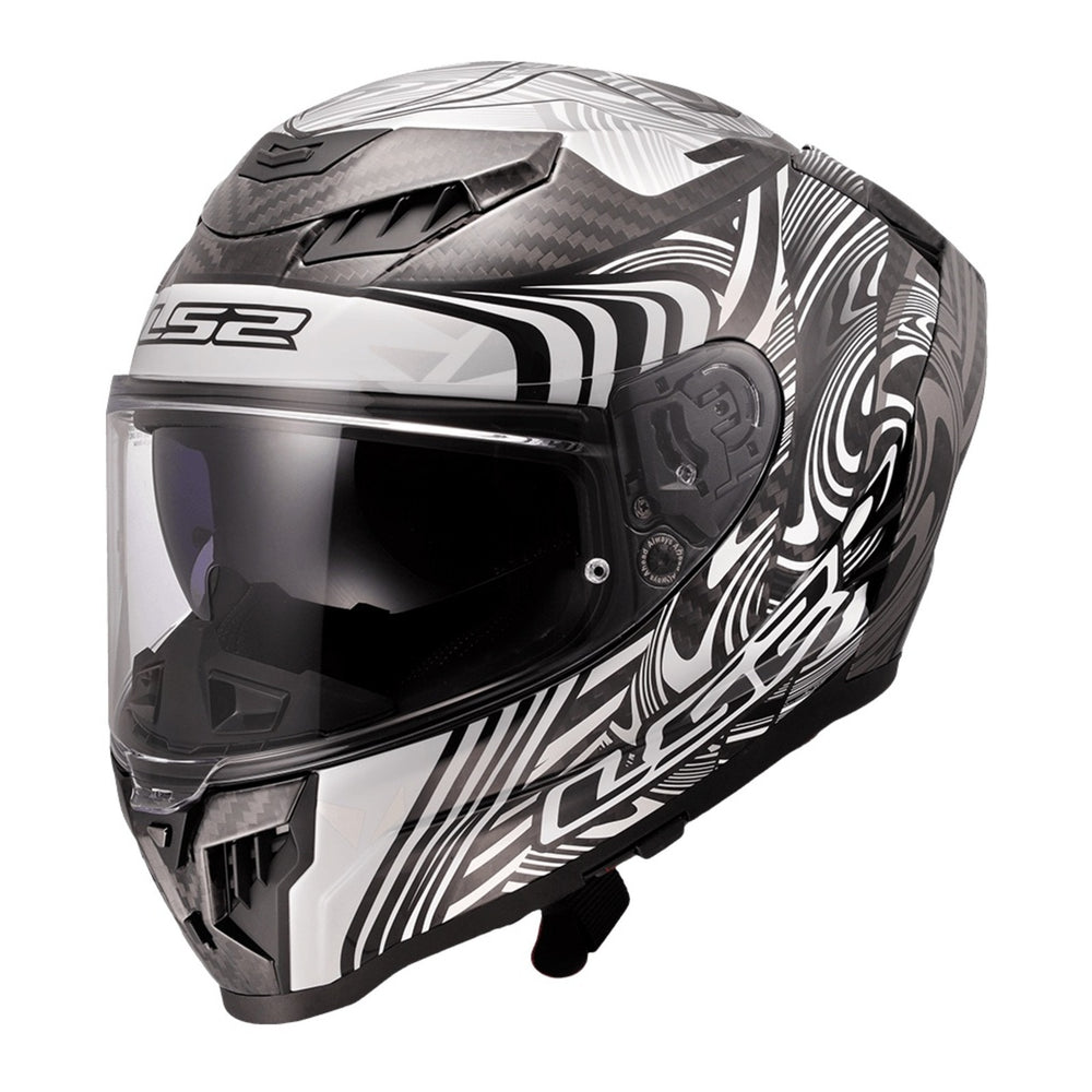 LS2 FF807 Dragon Enthum Helmet - Black / Silver 06
