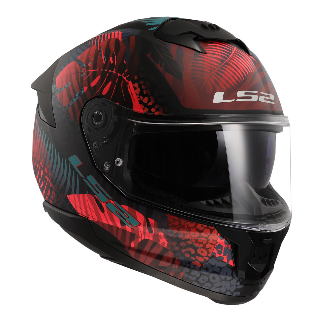 LS2 FF808 Stream II Jungle Helmet - Matte Black / Pink / Blue 06