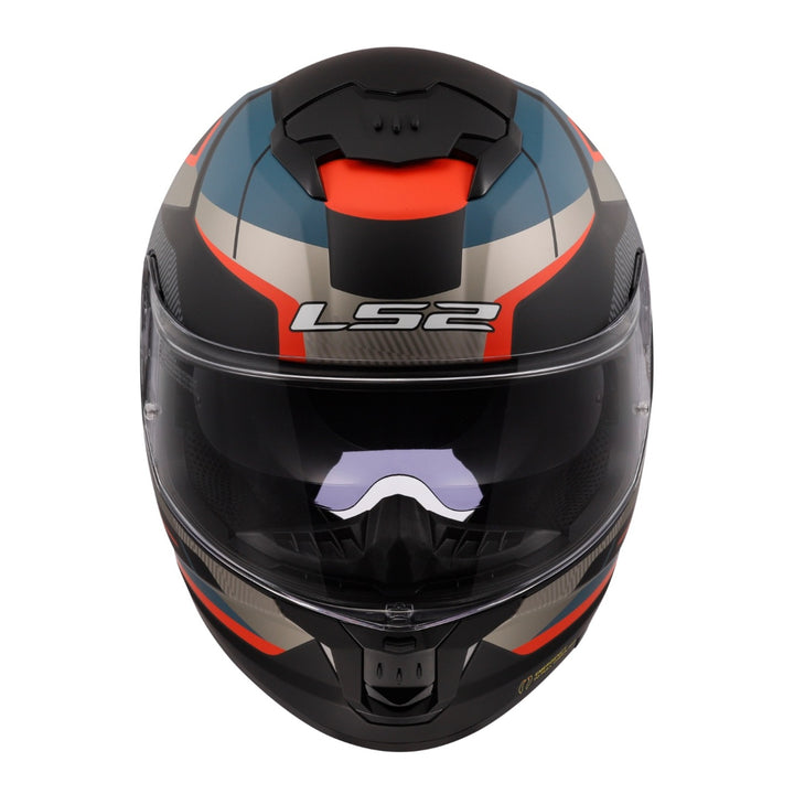 LS2 FF808 Stream II Road Helmet - Matte Black / Blue 06