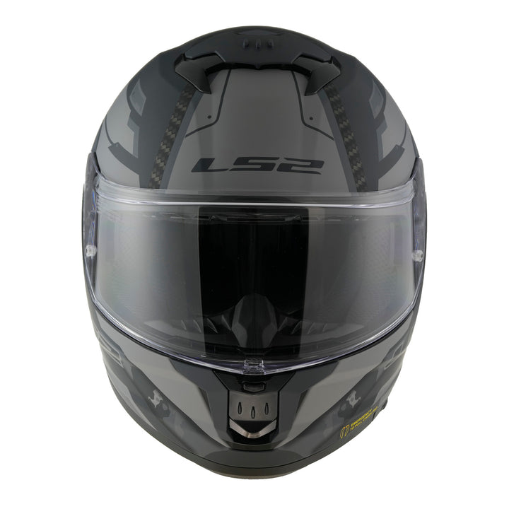 LS2 FF808 Stream II Shadow Helmet - Matte Titanium / Grey 06
