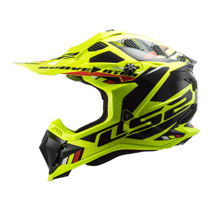 LS2 MX700 Subverter Stomp Helmet - Hi-Vis Yellow / Black 06
