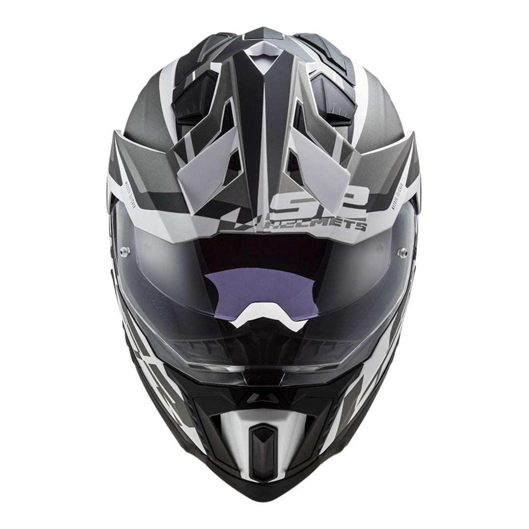 LS2 MX701 Explorer Alter HPFC Helmet - Matte Black / White 06