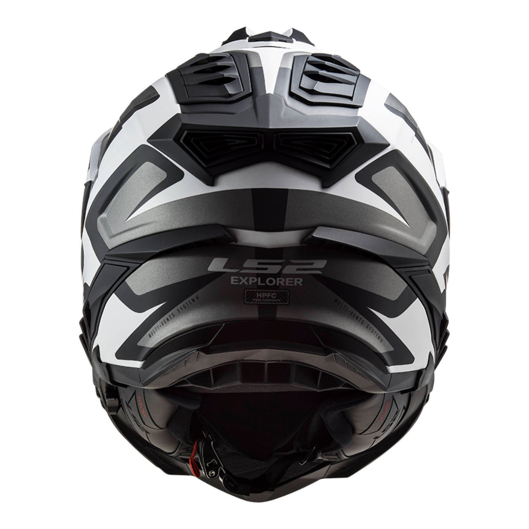 LS2 MX701 Explorer Alter Helmet - Matte Black / White