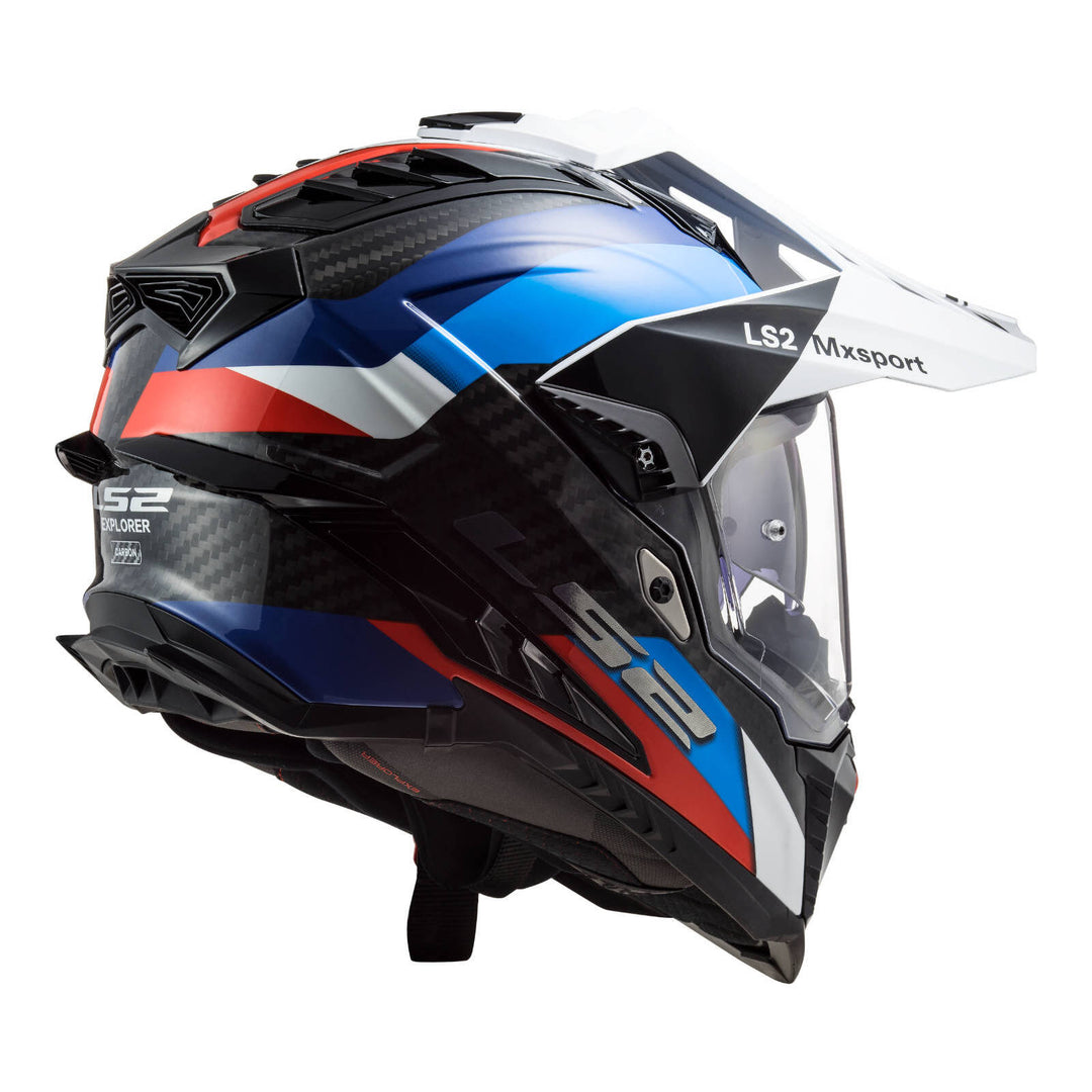 LS2 MX701 Explorer Carbon Frontier Helmet - Black / Blue