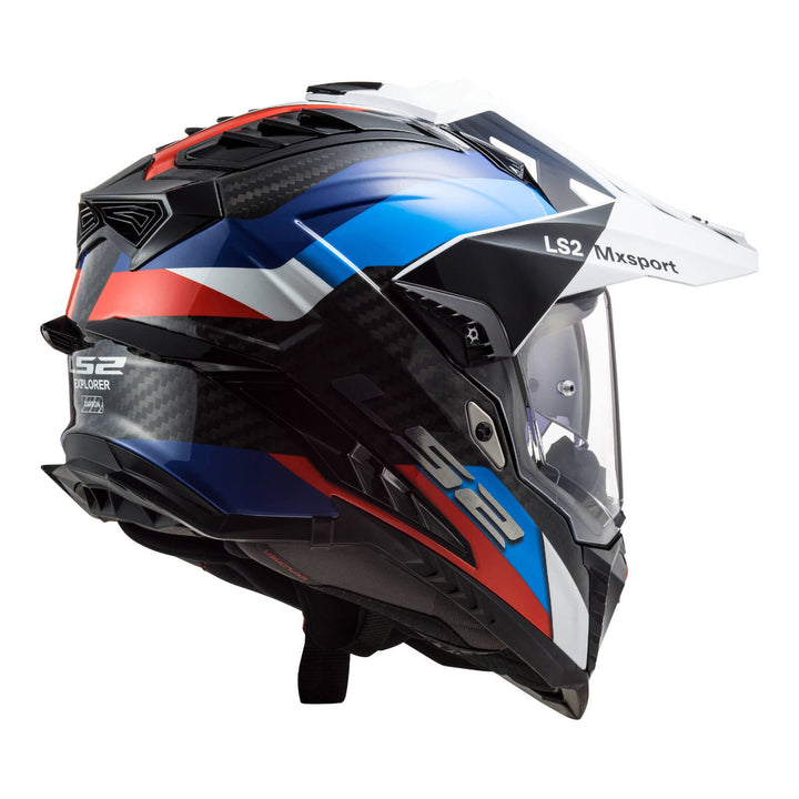LS2 MX701 Explorer Carbon Frontier Helmet - Black / Blue