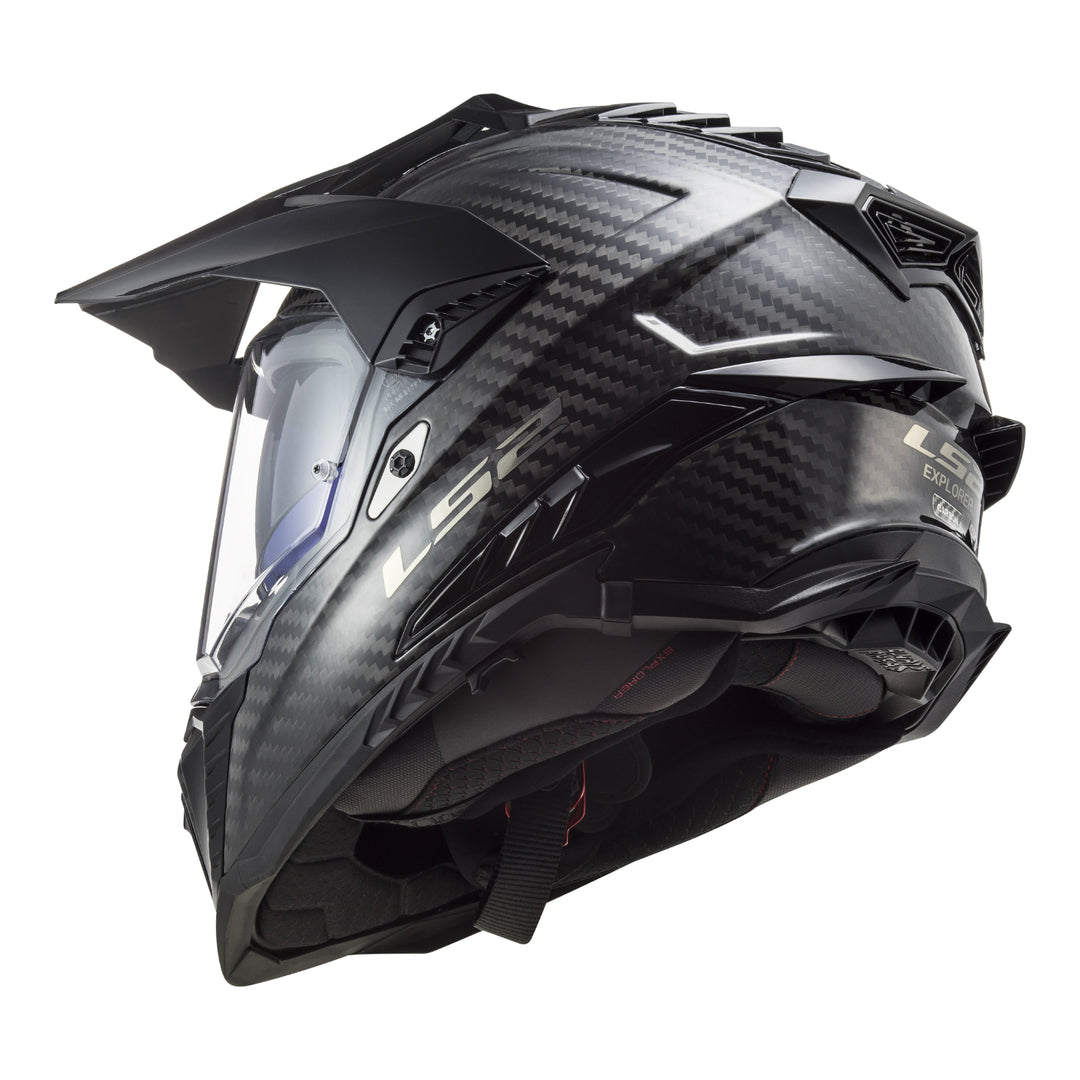 LS2 MX701 Explorer Carbon Helmet - Gloss Carbon