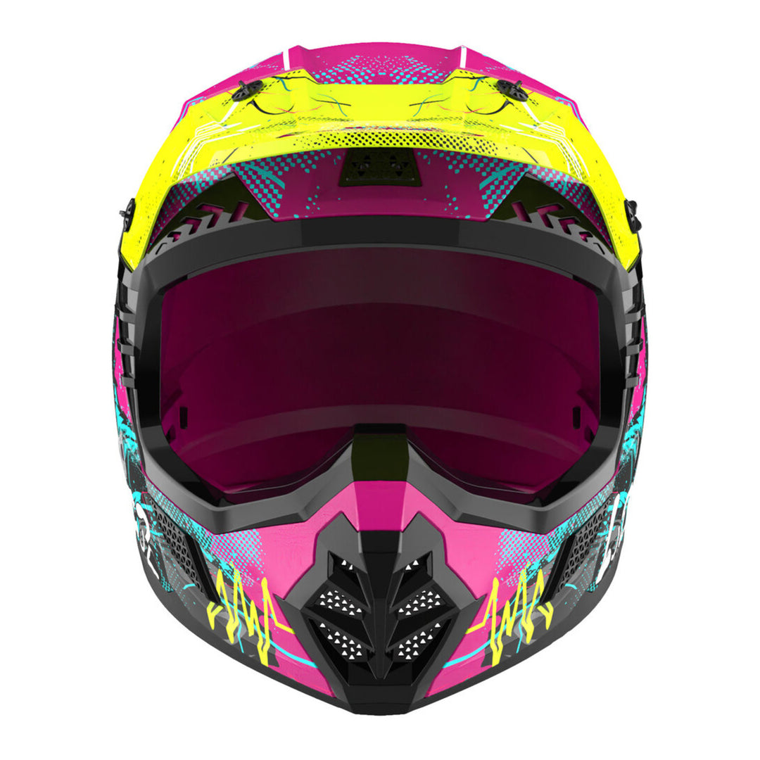 LS2 MX706J COZ Gorilla Helmet - Gloss Purple