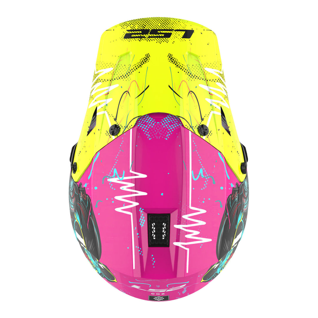 LS2 MX706J COZ Gorilla Helmet - Gloss Purple
