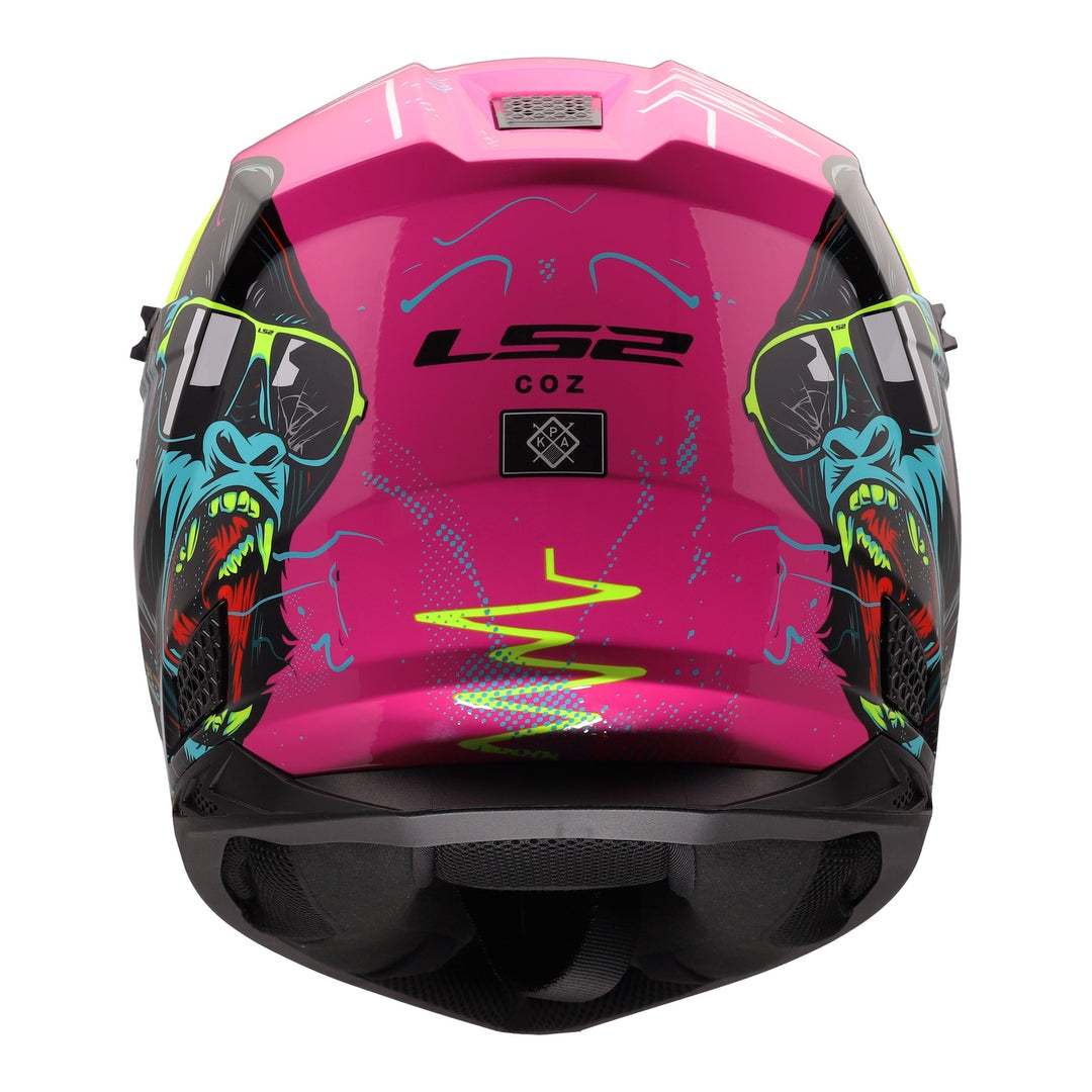 LS2 MX706J COZ Gorilla Helmet - Gloss Purple