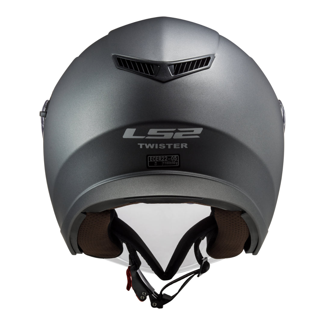 LS2 OF573 Twister II Single Mono Helmet - Matte Titanium