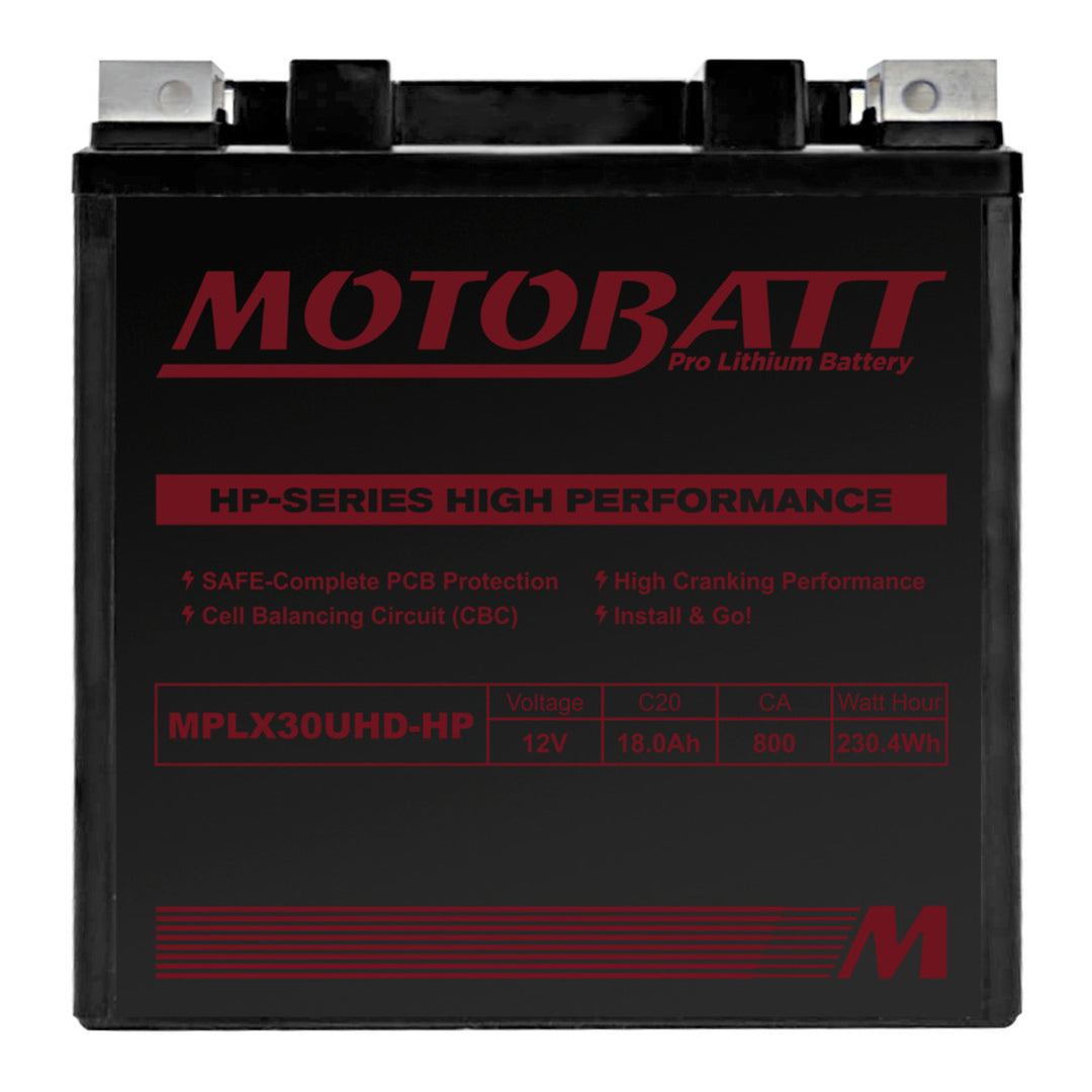 Motobatt Pro Lithium Battery MLX30UHD-HP *4