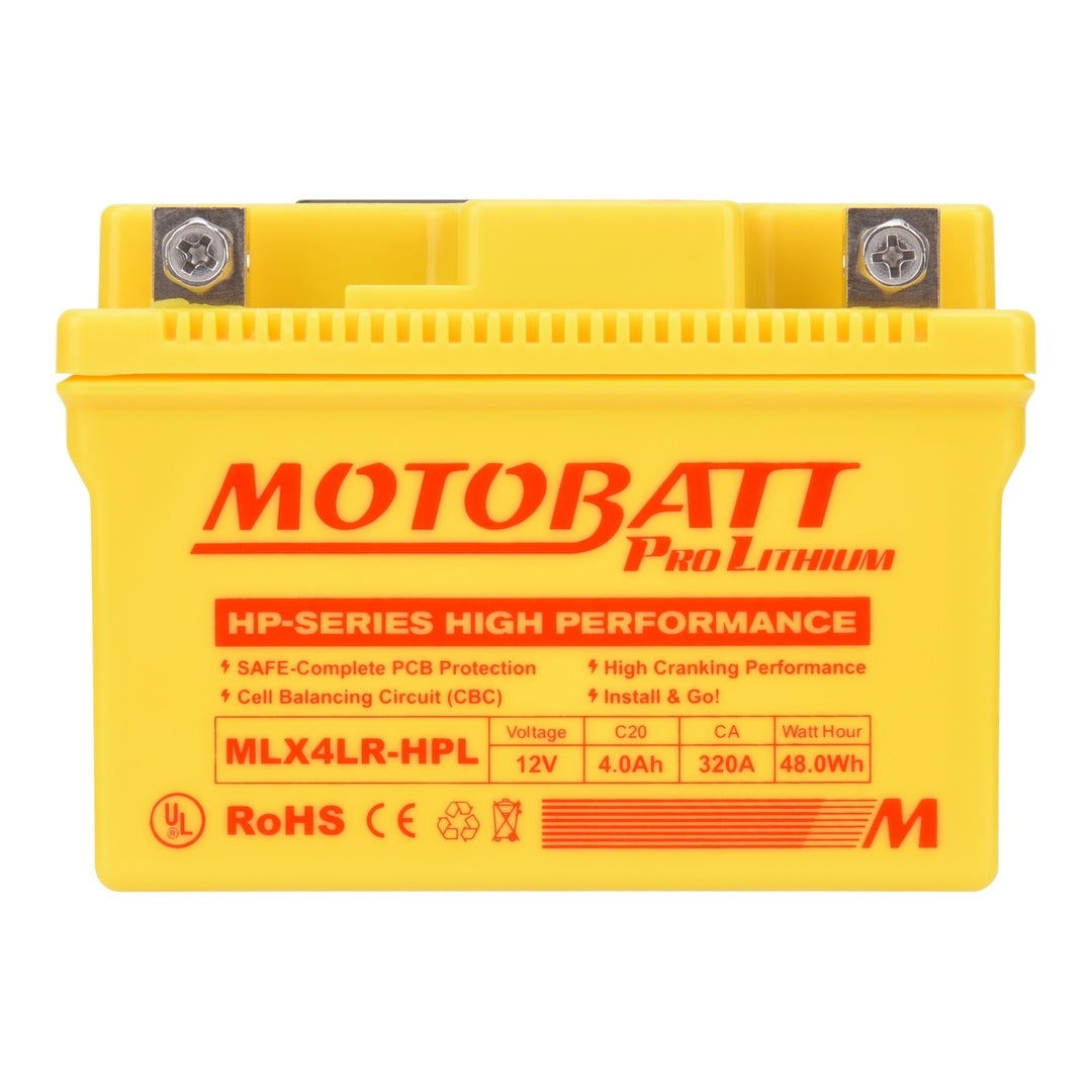 Motobatt Pro Lithium Battery MLX4LR-HPL *10 for Yamaha