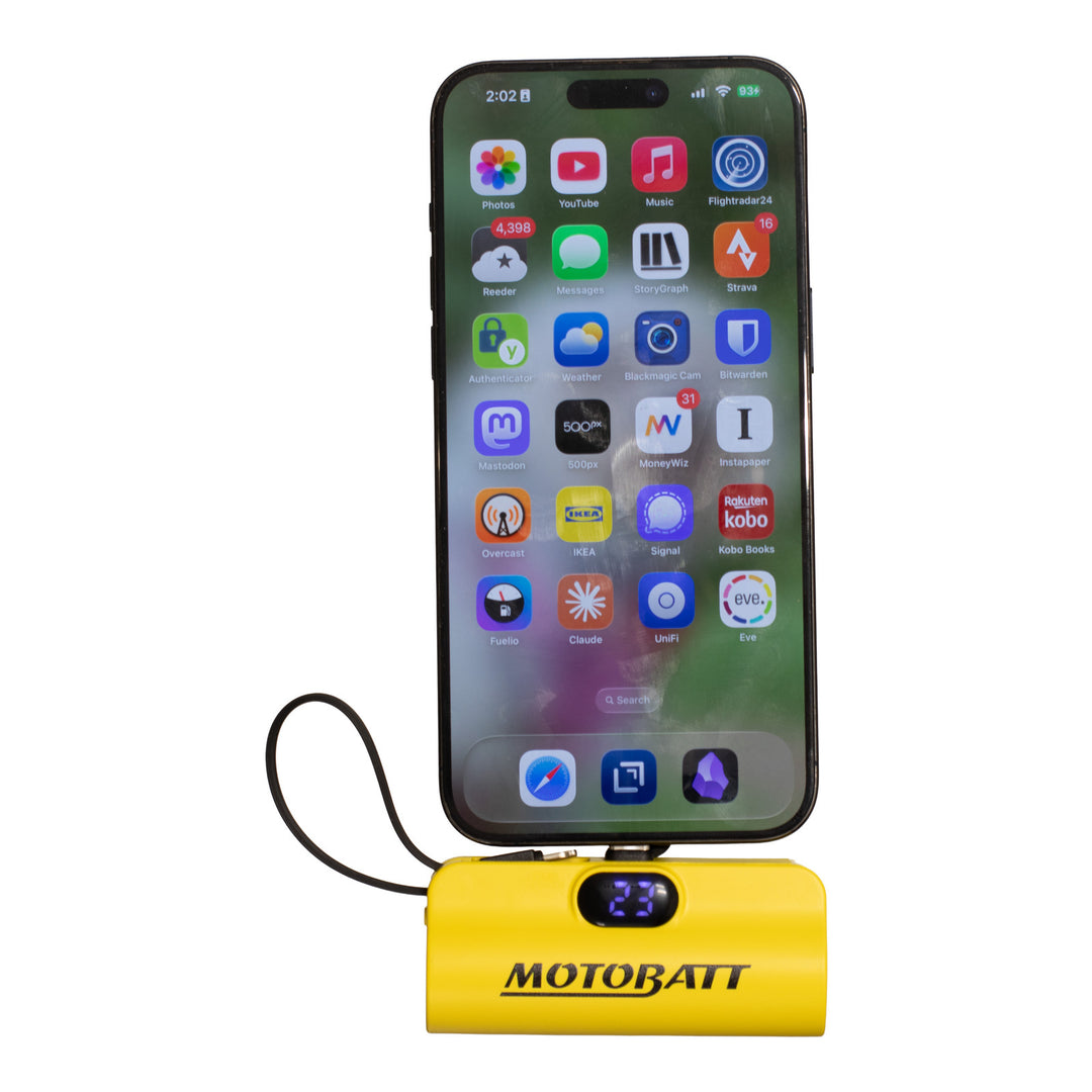 Motobatt Lithium Mini Portable Power Bank 5000mAh