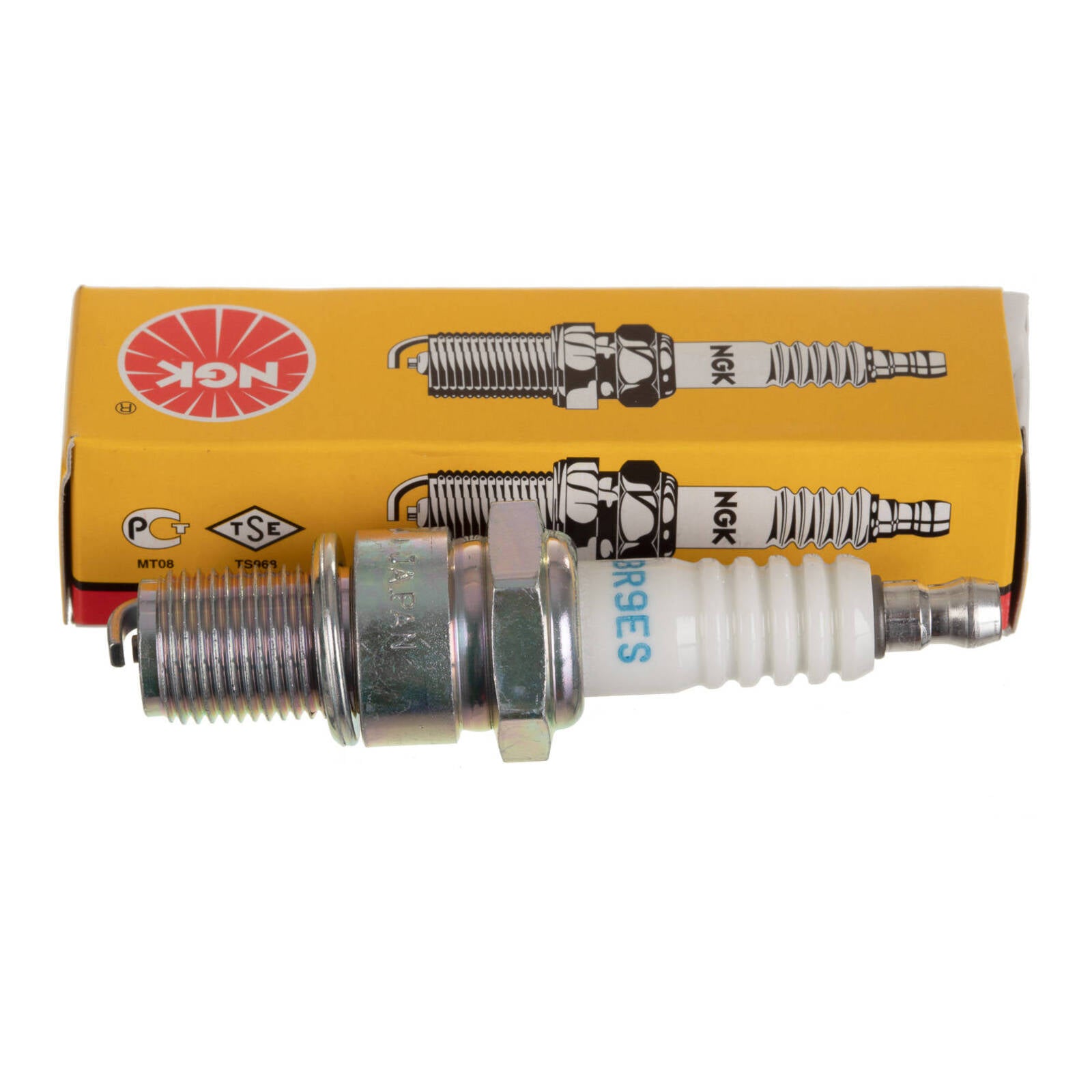 4x Genuine NGK 5722 BR9ES Nickel Spark Plugs – Removable Terminal Nut, Japan Made