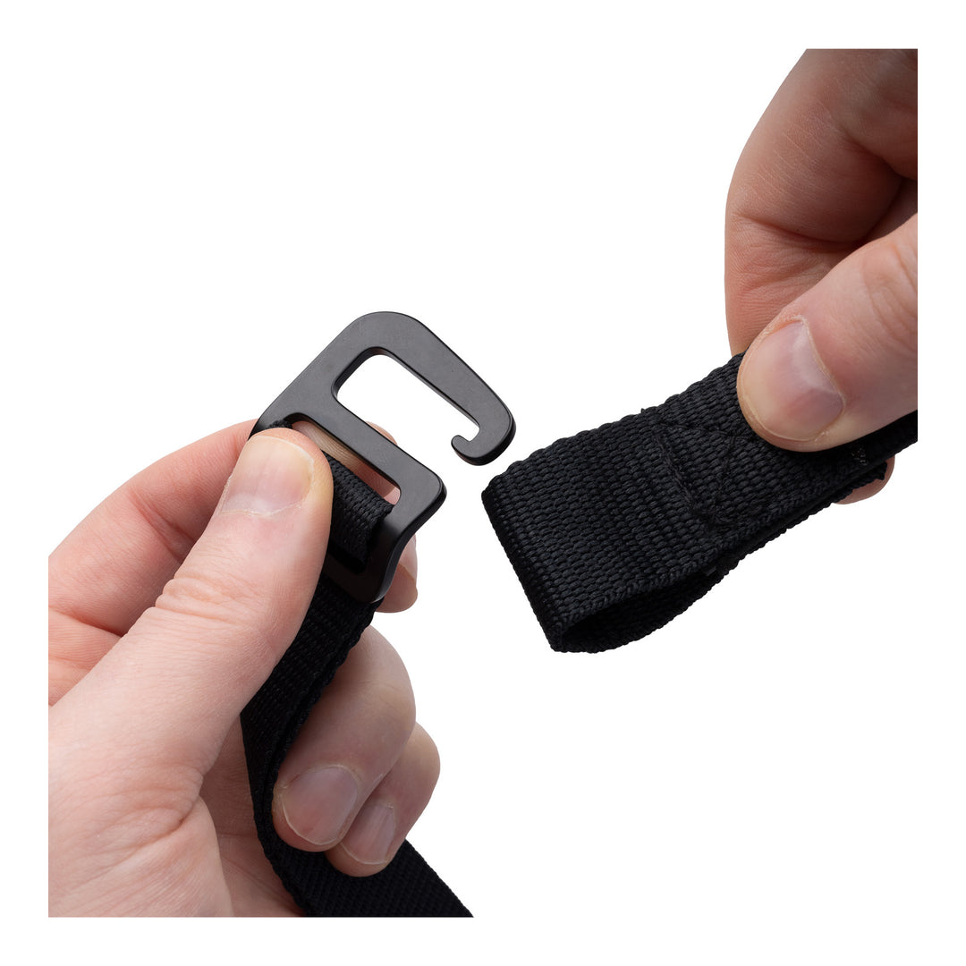 Oxford Atlas G-Hook 26mm X 2.0m Black (Pair)