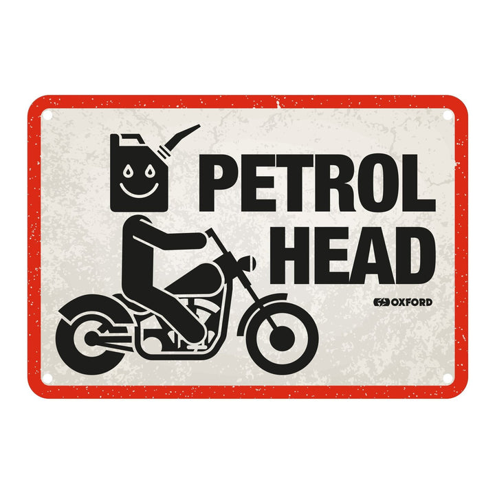 Oxford Garage Metal Sign: Petrol Head