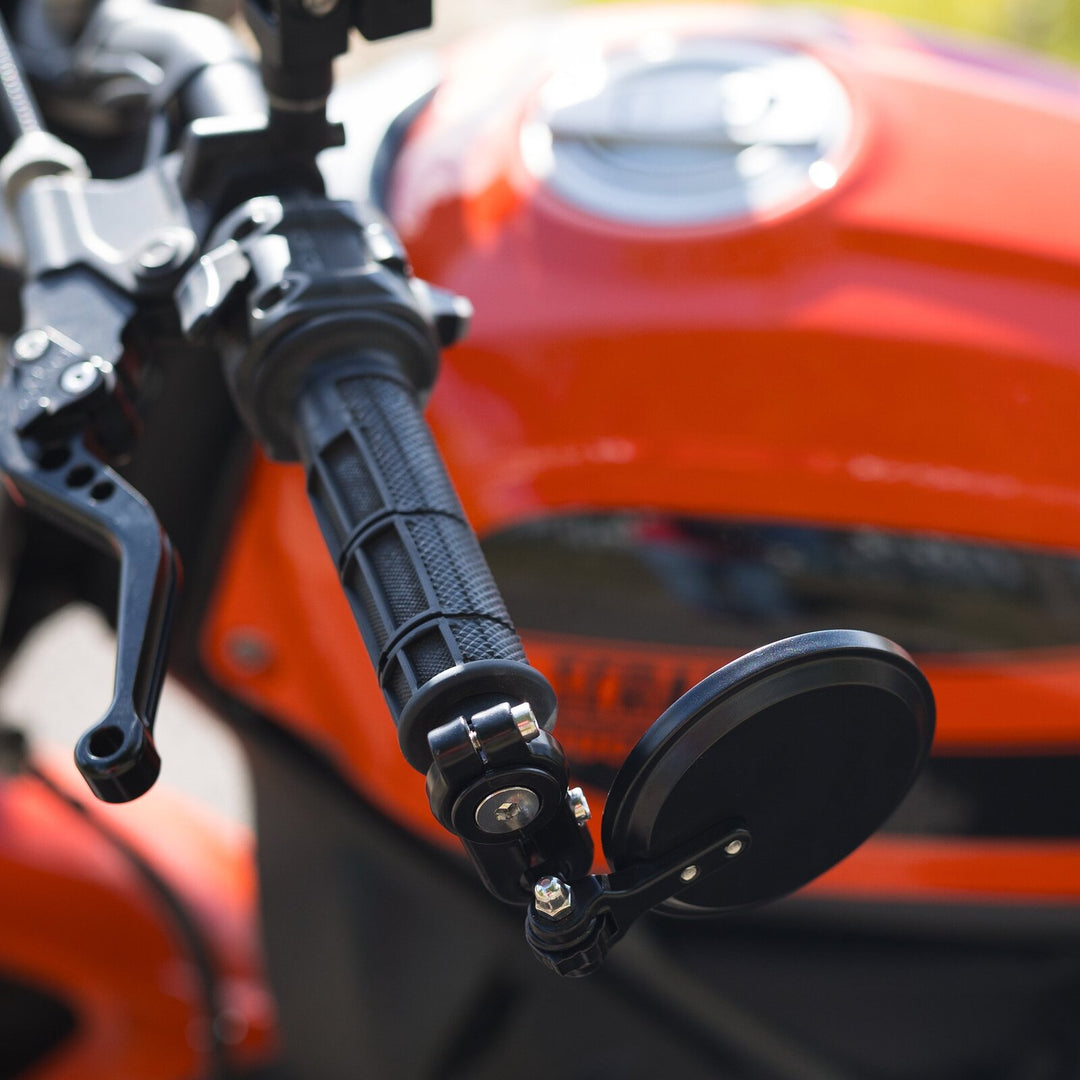 Oxford Fold Away Mirror Black 76mm Diameter