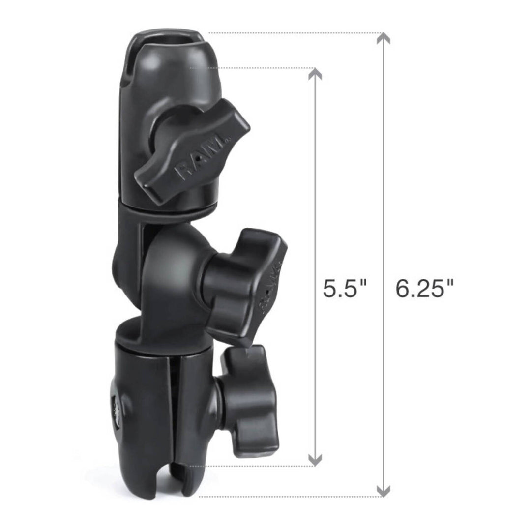 RAM Composite Double Socket Swivel & Ratchet Arm