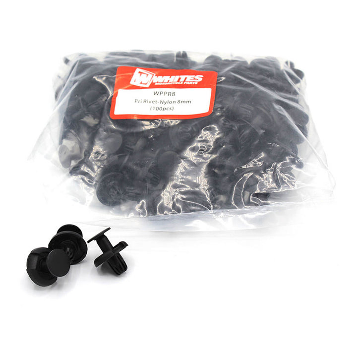 Whites Nylon Pry Rivets - 8mm (100 Pack)