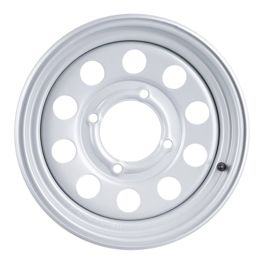 Whites ATV/UTV Steel Rim 14x6 Can-Am Front 4/137 +13 - Silver