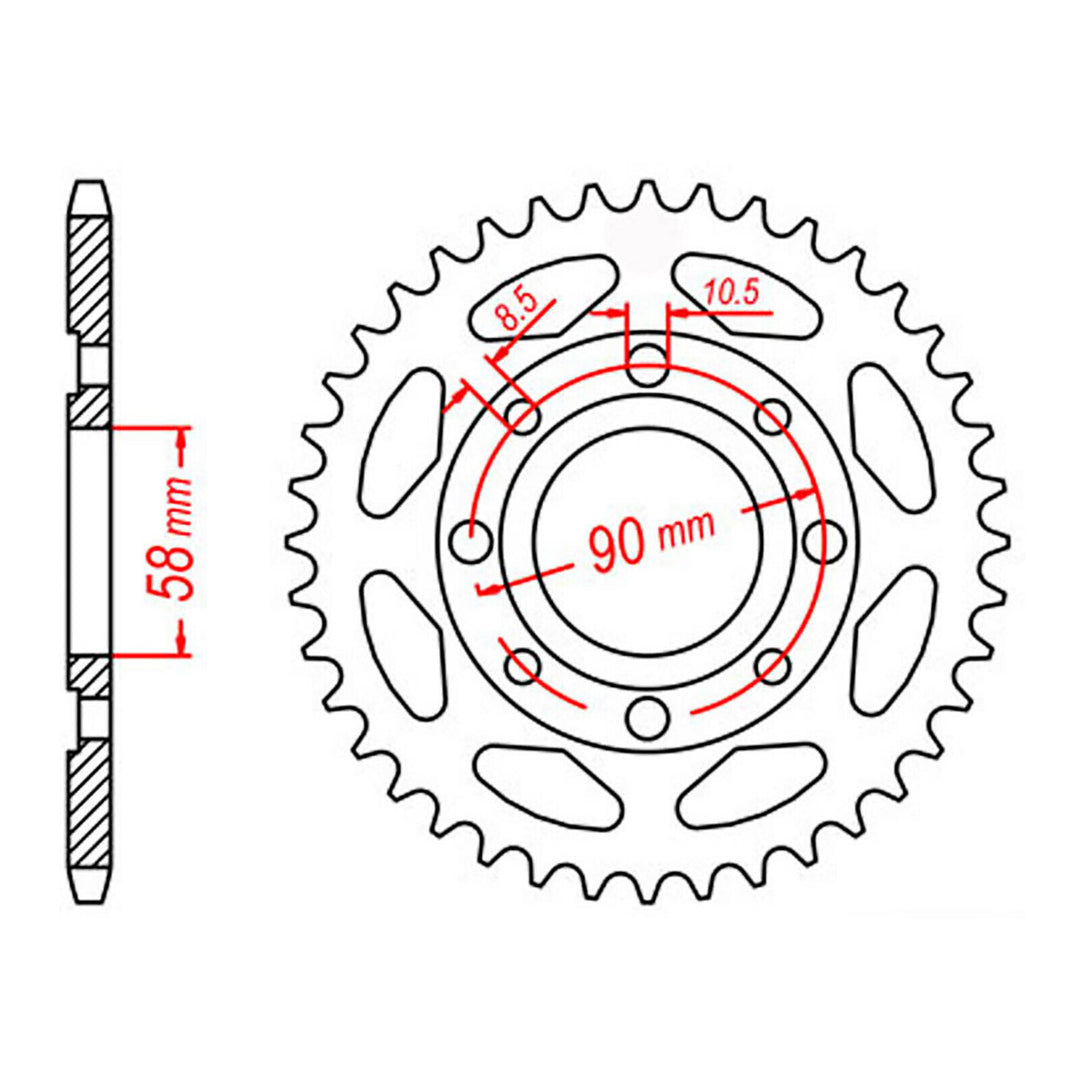 XAM Sprocket Kit Honda CT/XL125/185 (Ct200) 14/56